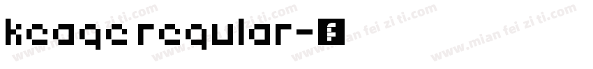 keage regular字体转换